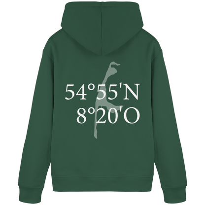 Deine Koordinate_weiß (hinten) - Basic Hoodie