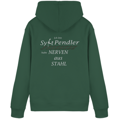 Der Sylt-Pendler ~ Basic Hoodie (Motiv hinten)