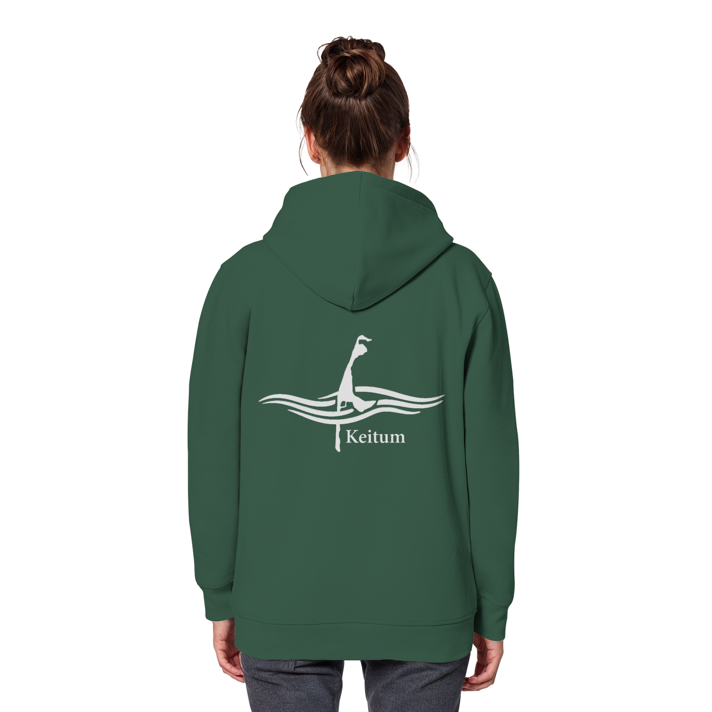 maritimes Sylt vom Meer umschlungen - Keitum Basic Hoodie (hell)