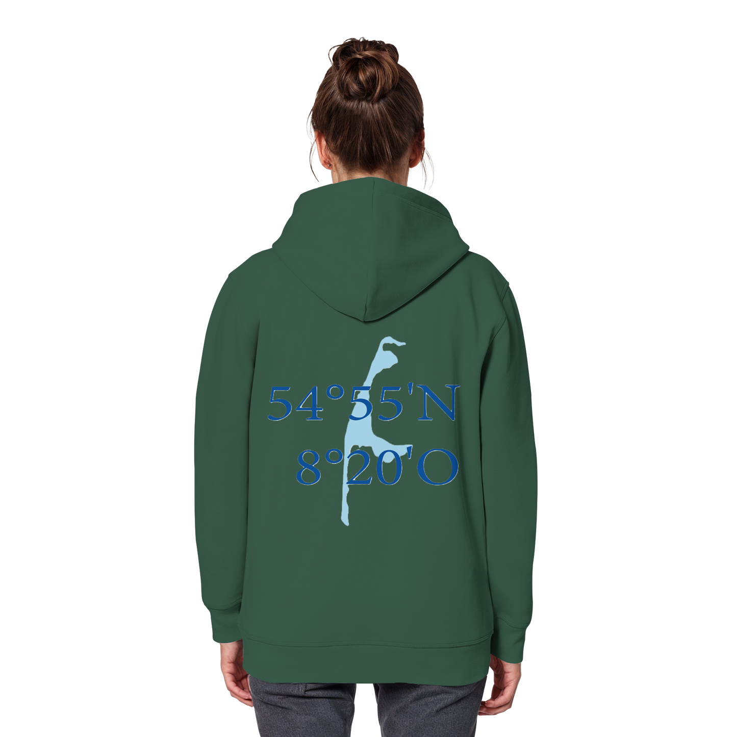 Deine Koordinaten_blau - Basic Hoodie