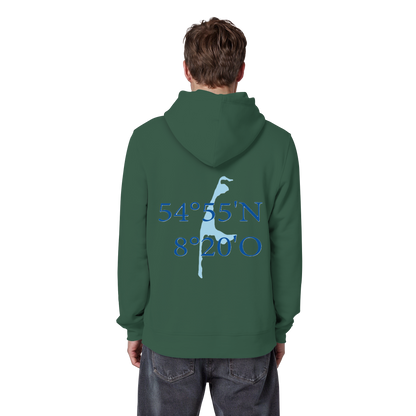 Deine Koordinaten_blau - Basic Hoodie