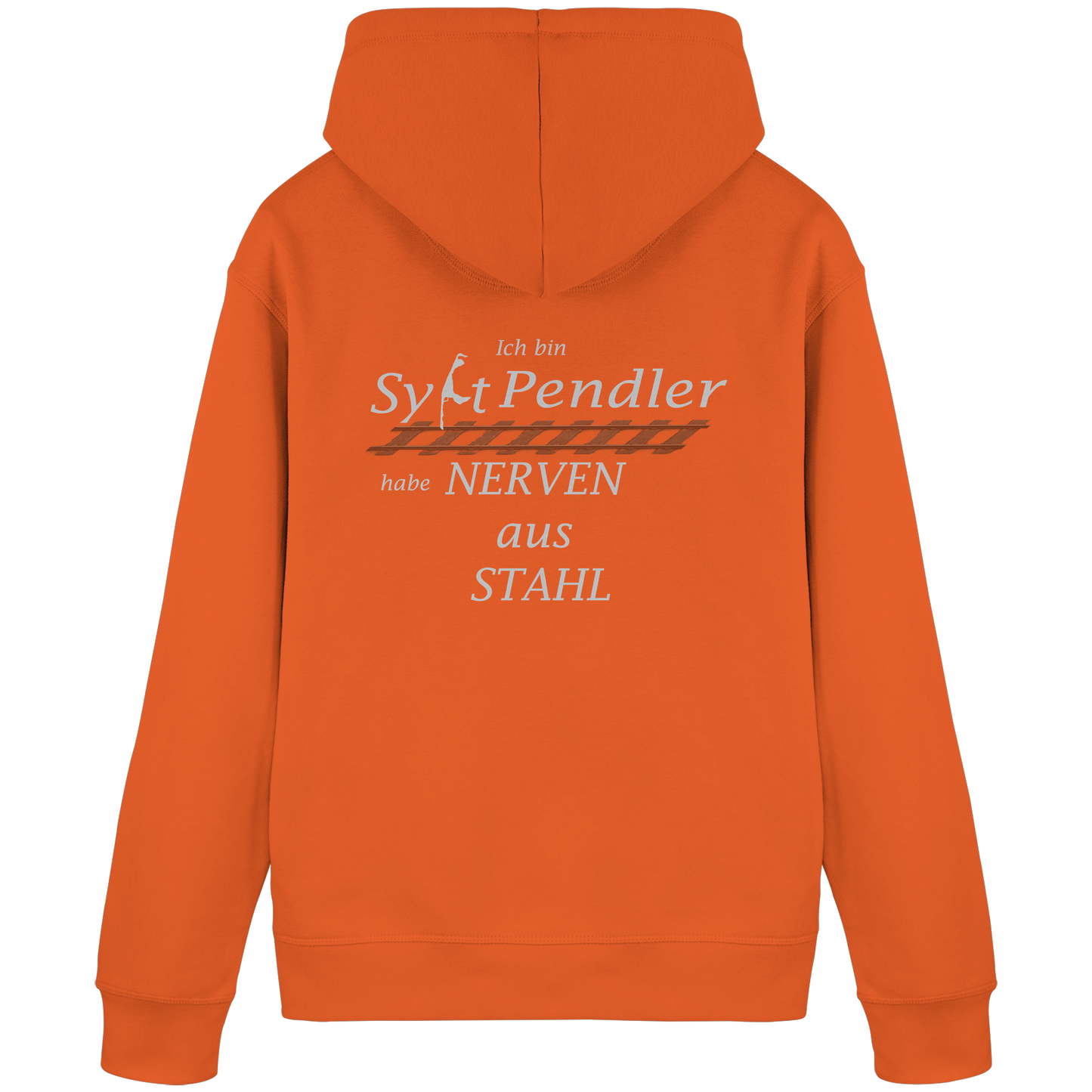Der Sylt-Pendler ~ Basic Hoodie (Motiv hinten)