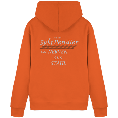 Der Sylt-Pendler ~ Basic Hoodie (Motiv hinten)