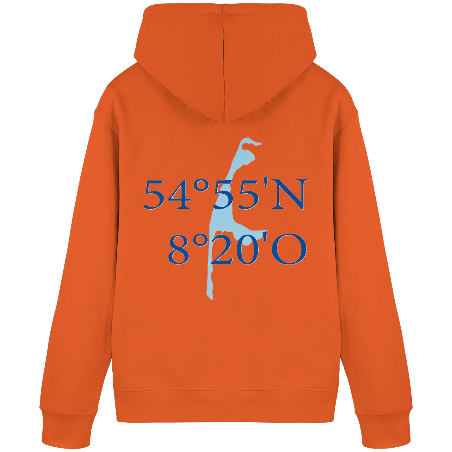 Deine Koordinaten_blau - Basic Hoodie