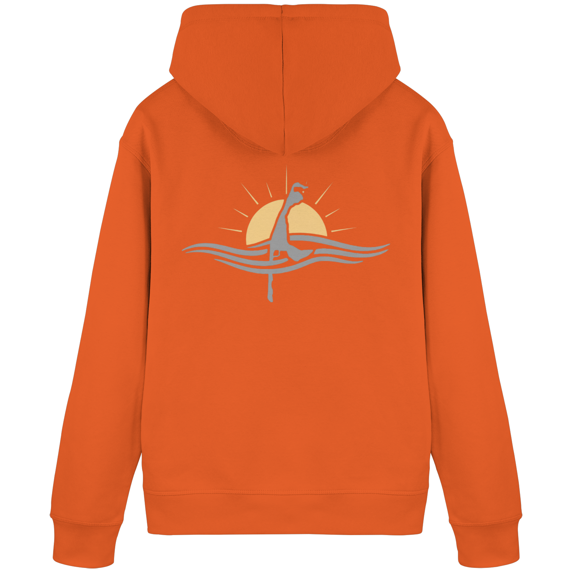 maritime SyltWelle (Sonnenaufgang) mit Stick (front) & Logo (hinten)  - Basic Hoodie