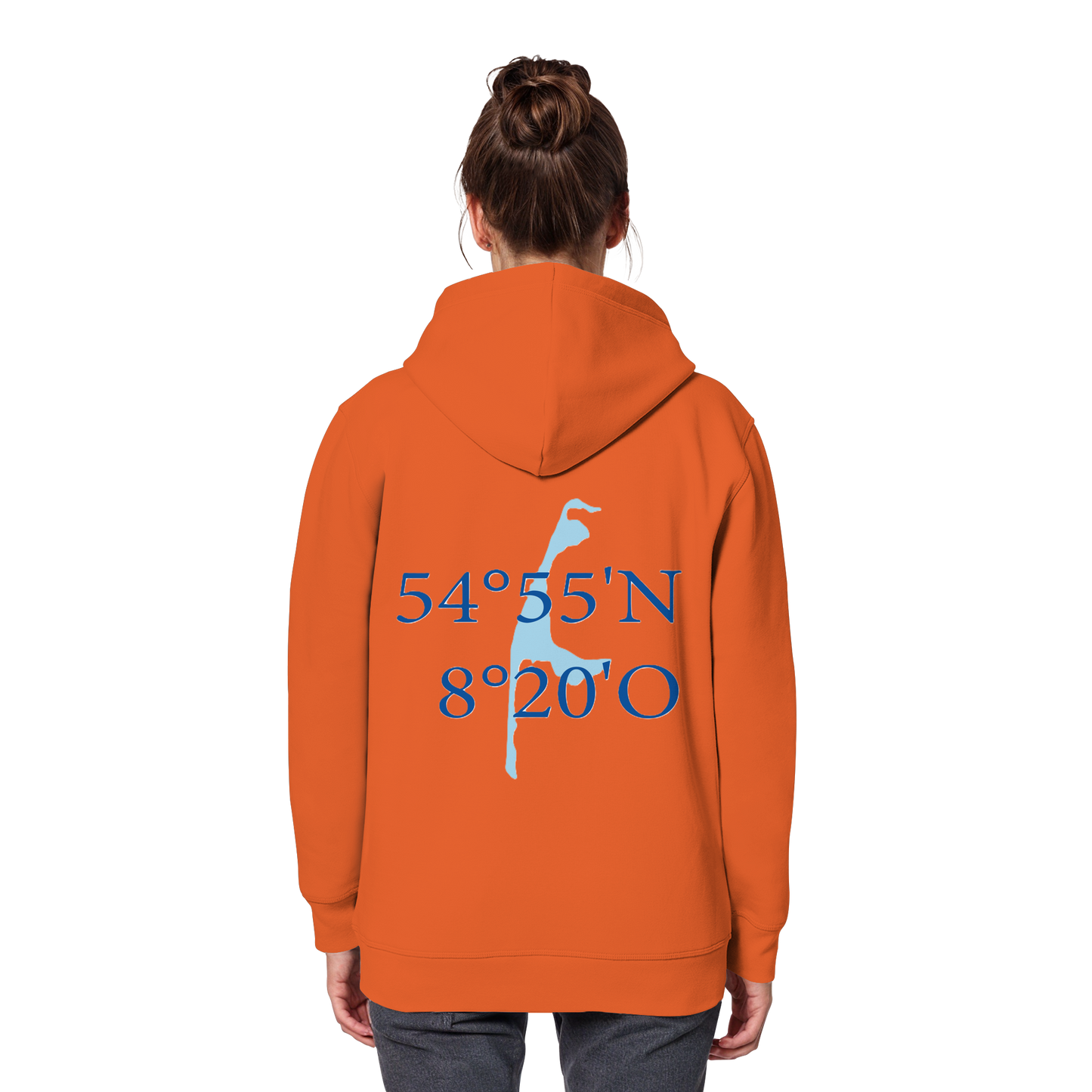 Deine Koordinaten_blau - Basic Hoodie