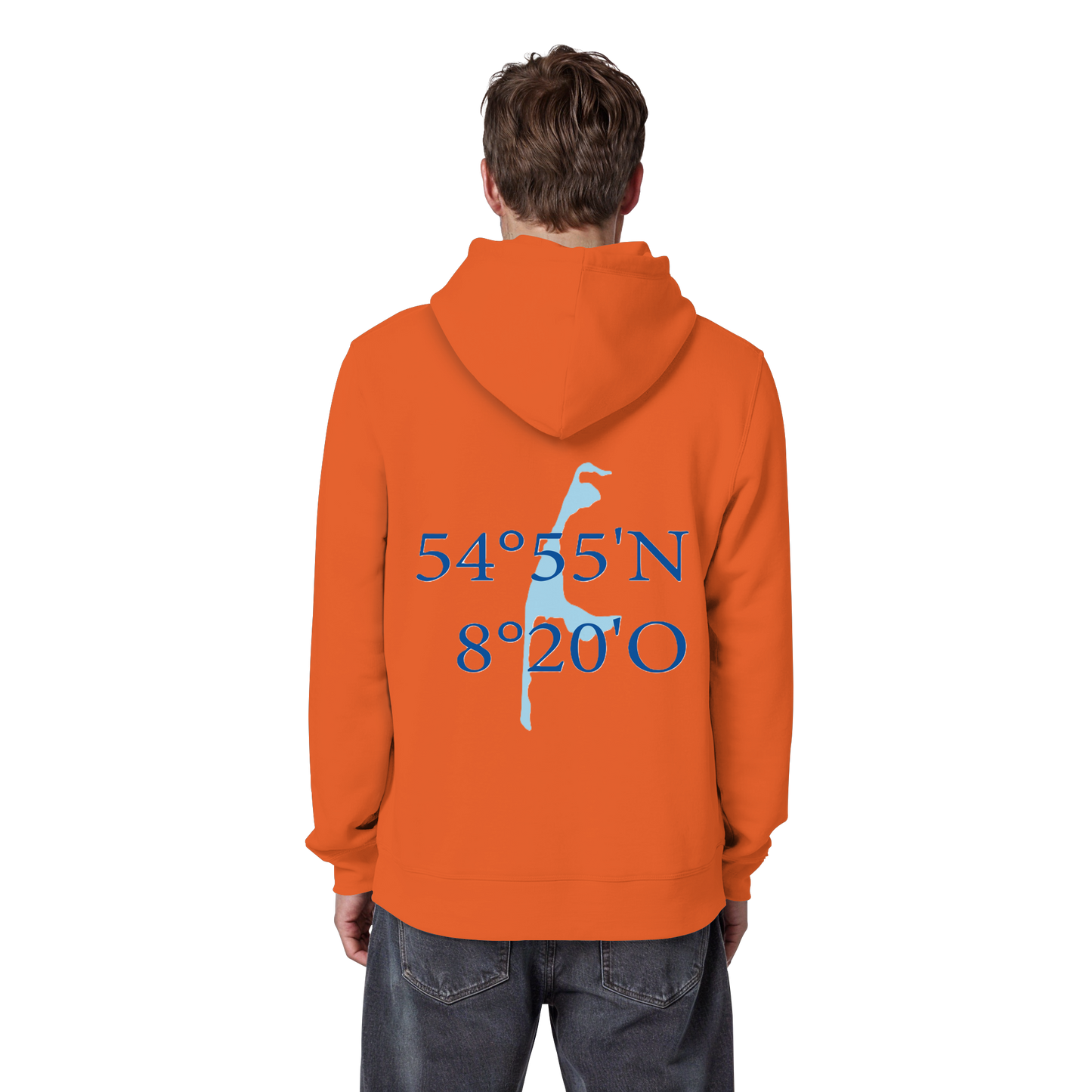 Deine Koordinaten_blau - Basic Hoodie