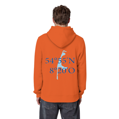 Deine Koordinaten_blau - Basic Hoodie