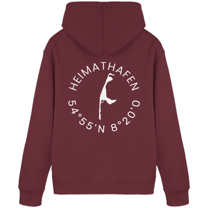 Heimathafen mit Koordinate - Basic Hoodie