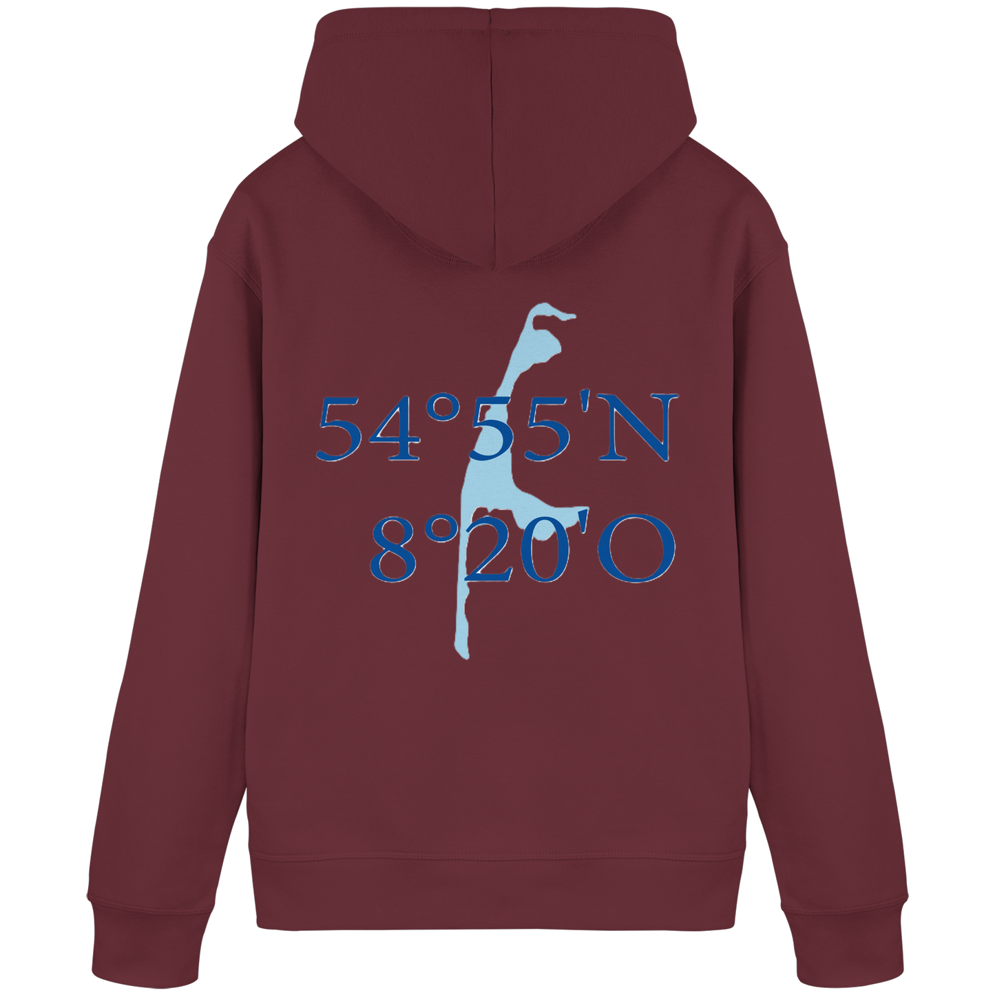 Deine Koordinaten_blau - Basic Hoodie