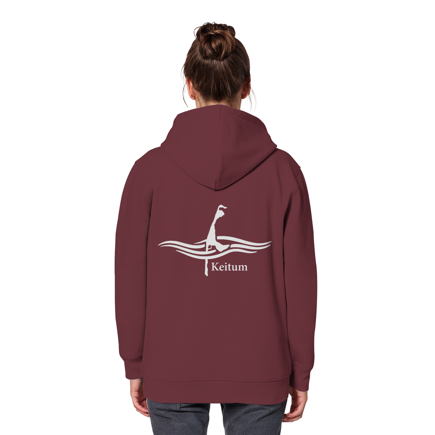 maritimes Sylt vom Meer umschlungen - Keitum Basic Hoodie (hell)