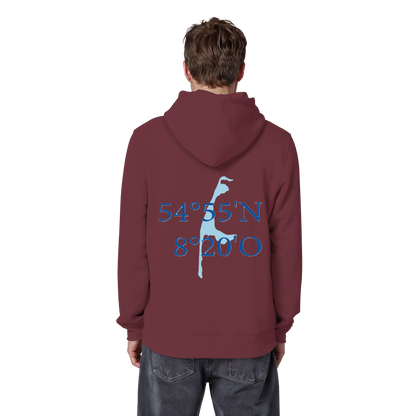 Deine Koordinaten_blau - Basic Hoodie