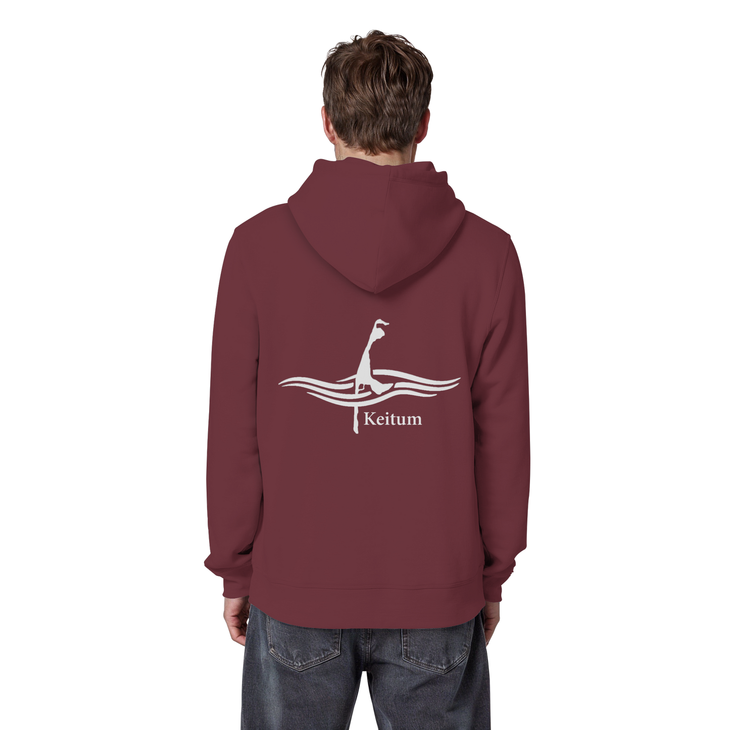 maritimes Sylt vom Meer umschlungen - Keitum Basic Hoodie (hell)