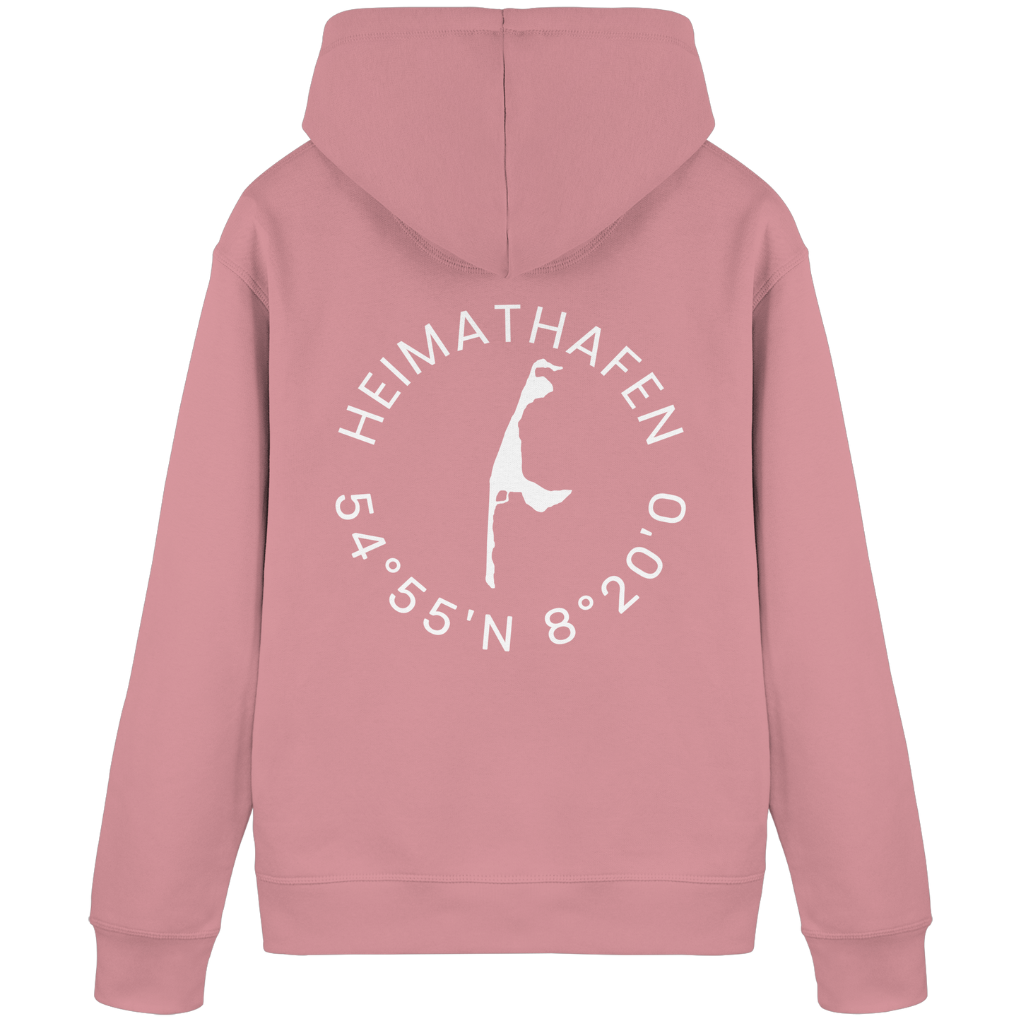 Heimathafen mit Koordinate - Basic Hoodie