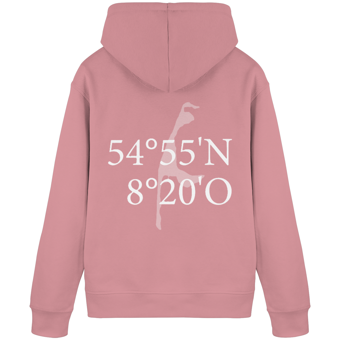 Deine Koordinate_weiß (hinten) - Basic Hoodie