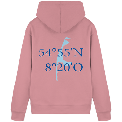 Deine Koordinaten_blau - Basic Hoodie