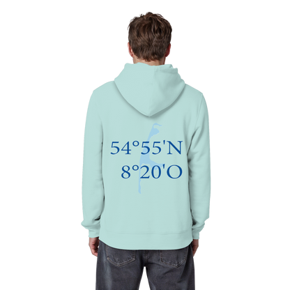 Deine Koordinaten_blau - Basic Hoodie