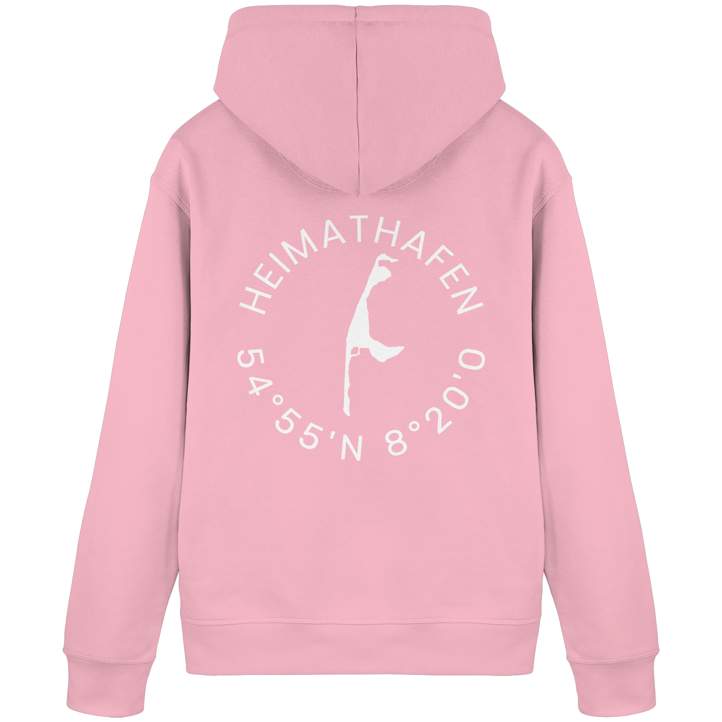 Heimathafen mit Koordinate - Basic Hoodie