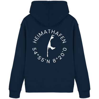 Heimathafen mit Koordinate - Basic Hoodie