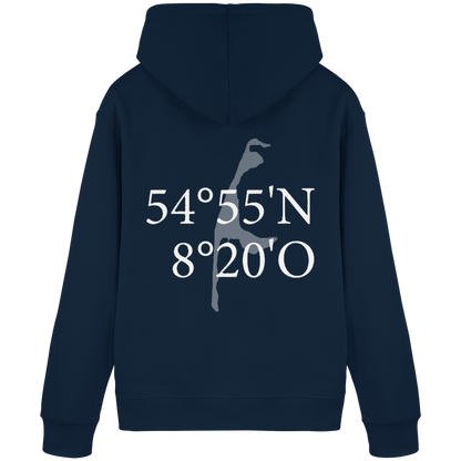 Deine Koordinate_weiß (hinten) - Basic Hoodie