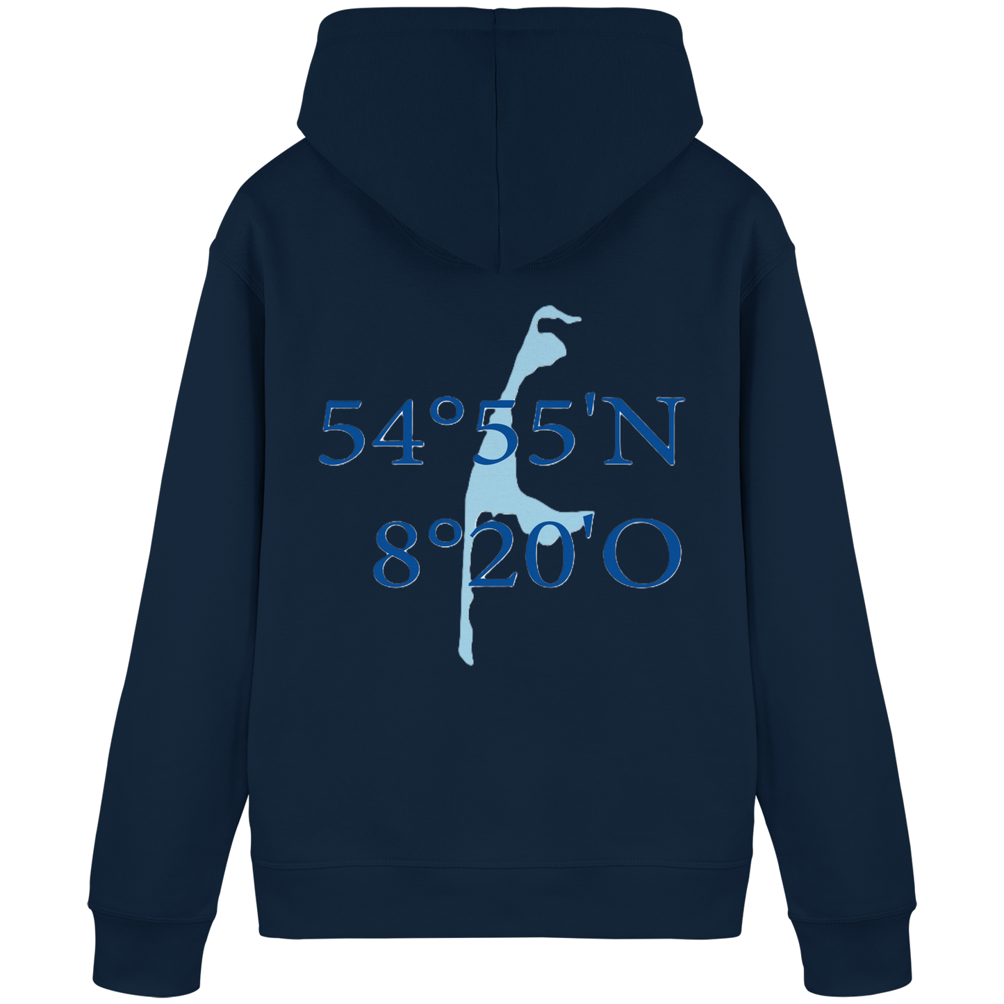 Deine Koordinaten_blau - Basic Hoodie