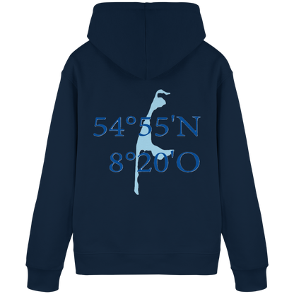 Deine Koordinaten_blau - Basic Hoodie