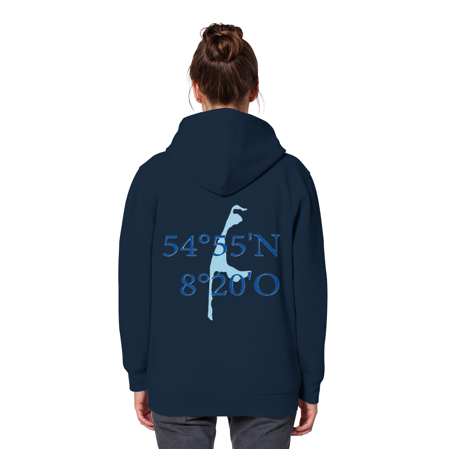 Deine Koordinaten_blau - Basic Hoodie