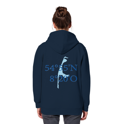 Deine Koordinaten_blau - Basic Hoodie