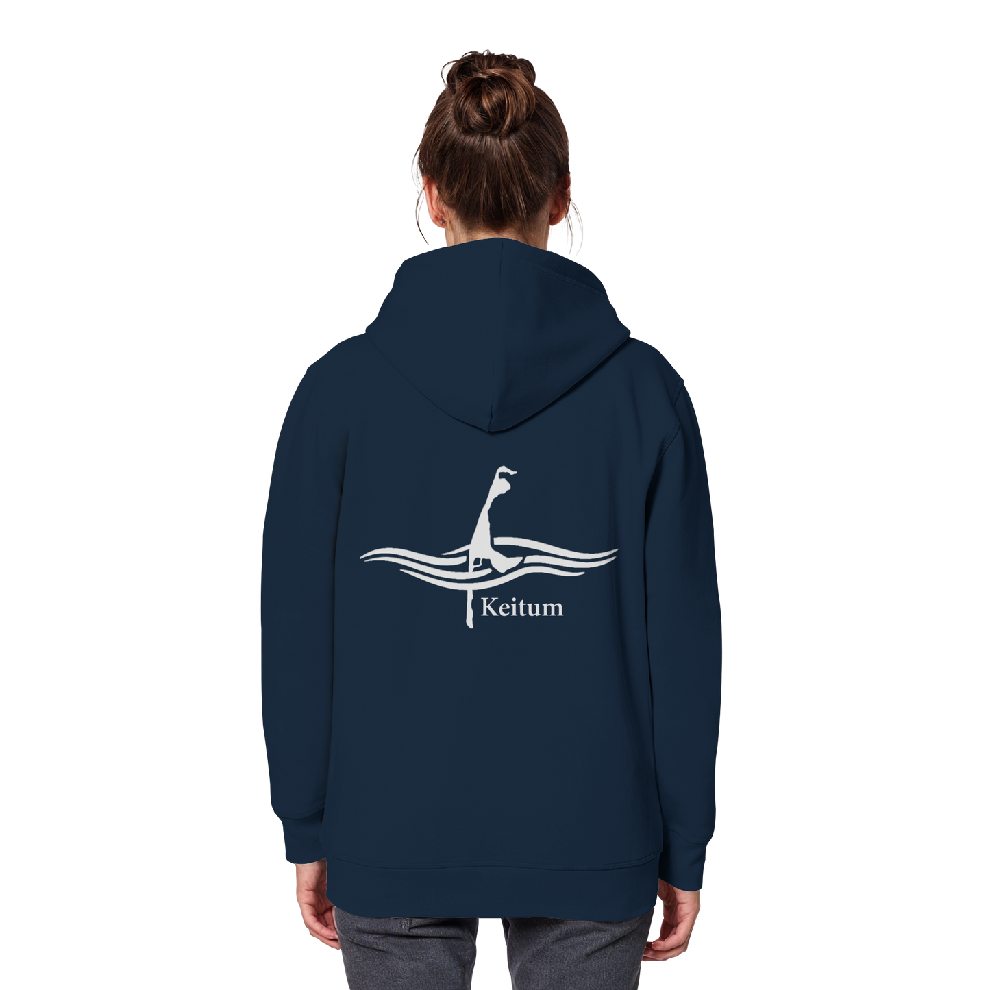 maritimes Sylt vom Meer umschlungen - Keitum Basic Hoodie (hell)