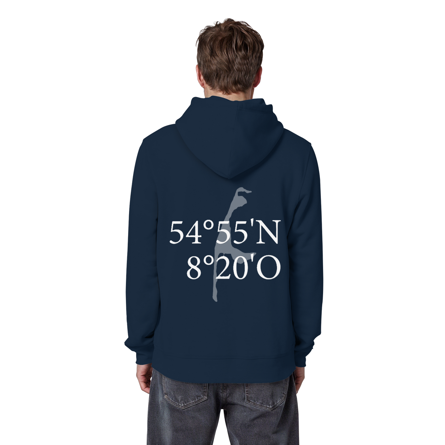 Deine Koordinate_Sonderedition_weiß - Basic Hoodie