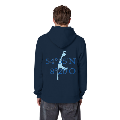 Deine Koordinaten_blau - Basic Hoodie