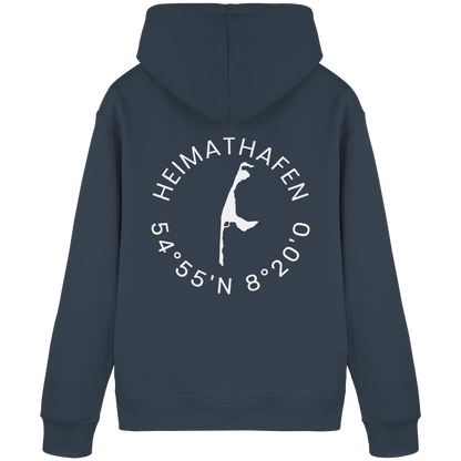 Heimathafen mit Koordinate - Basic Hoodie