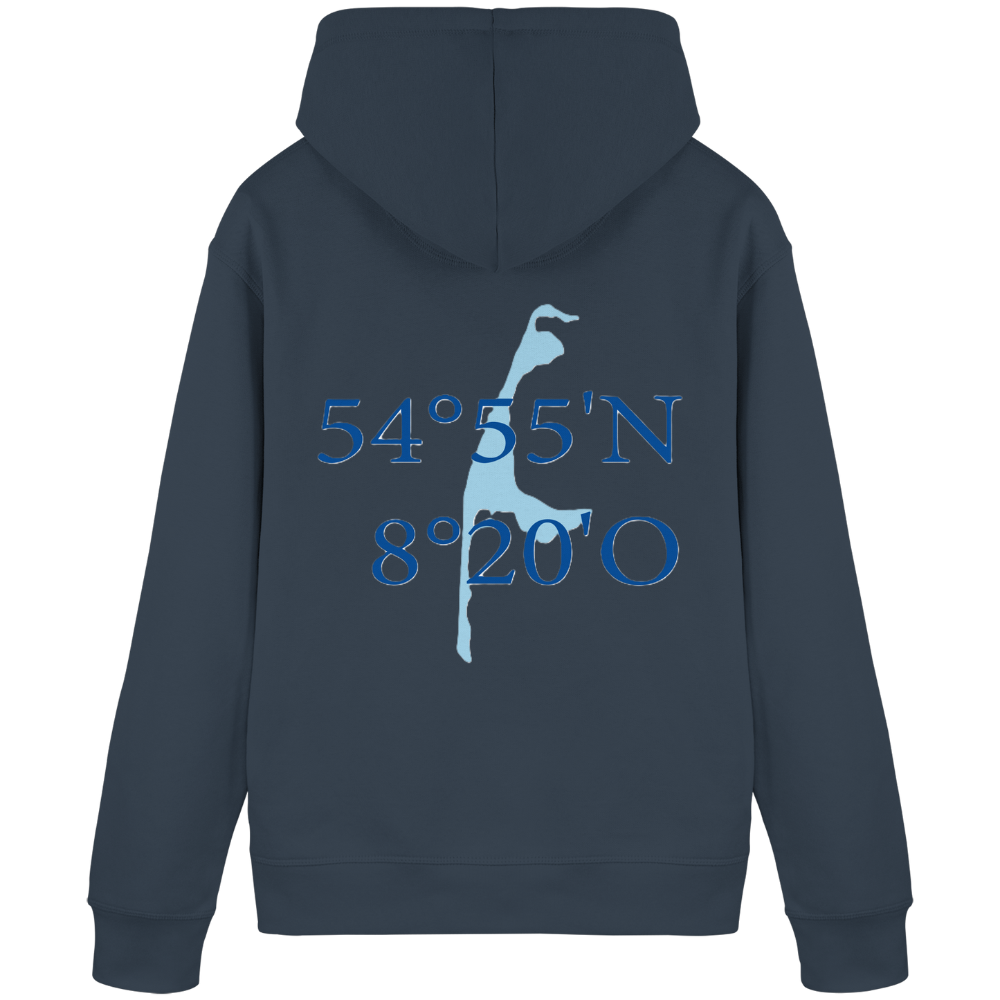 Deine Koordinaten_blau - Basic Hoodie