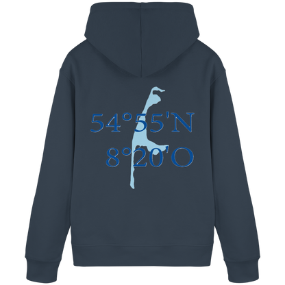 Deine Koordinaten_blau - Basic Hoodie