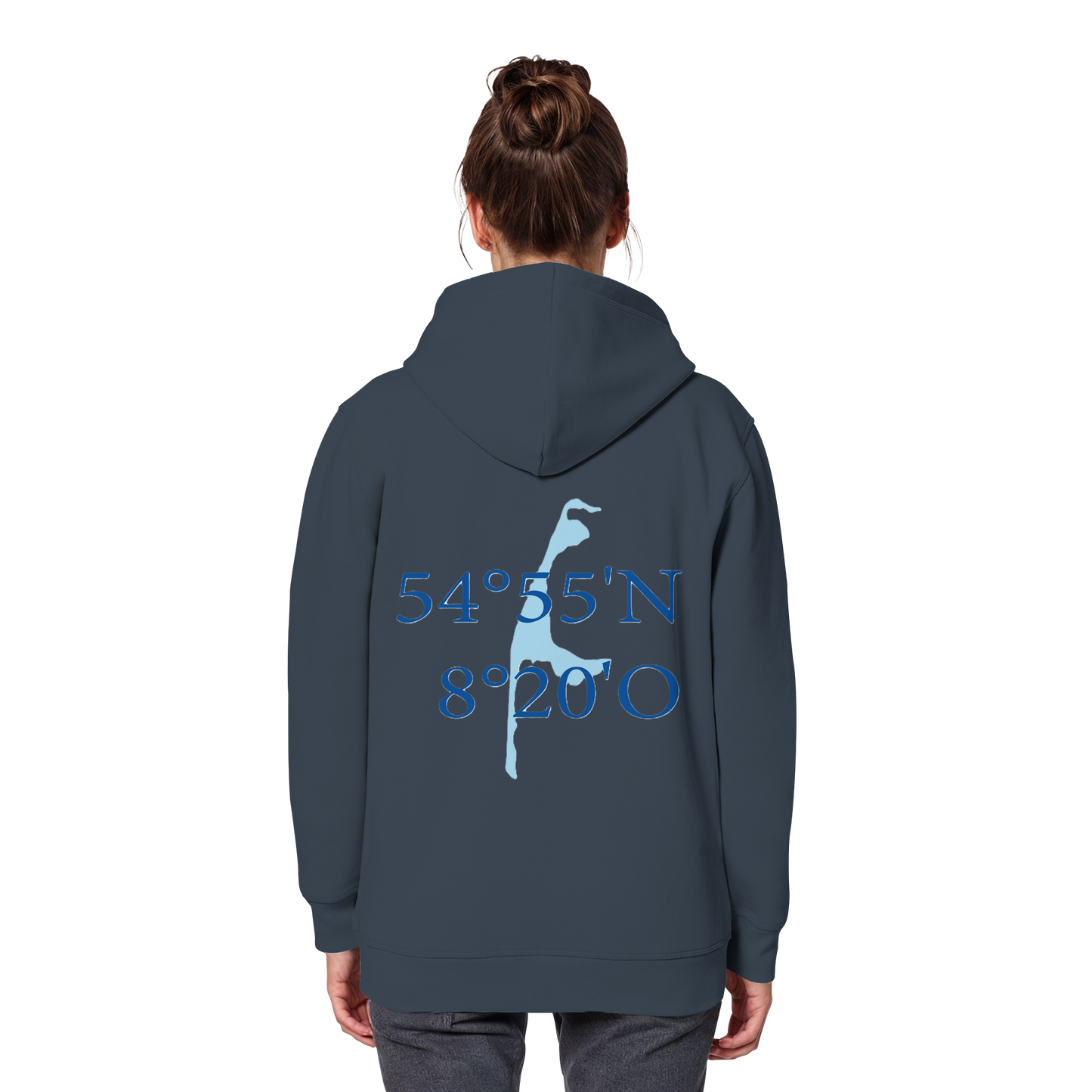 Deine Koordinaten_blau - Basic Hoodie