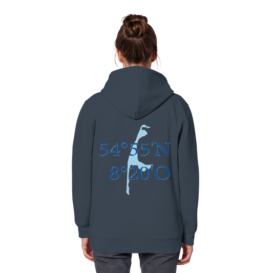 Deine Koordinate_blau - Basic Hoodie
