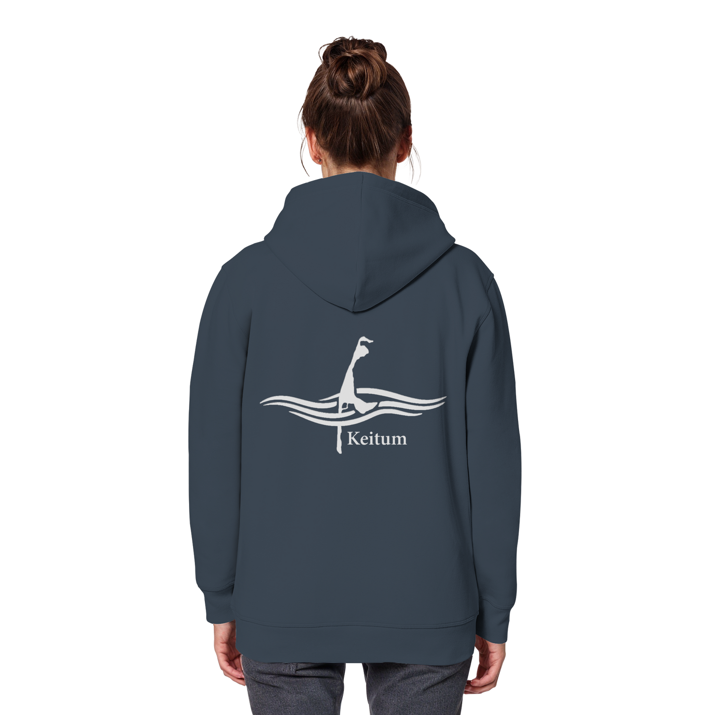 maritimes Sylt vom Meer umschlungen - Keitum Basic Hoodie (hell)