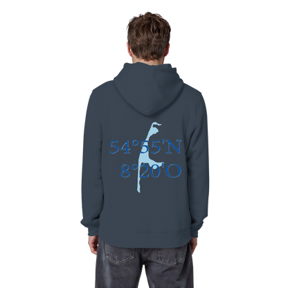 Deine Koordinaten_blau - Basic Hoodie
