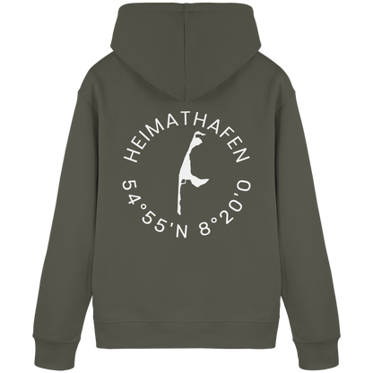 Heimathafen mit Koordinate - Basic Hoodie