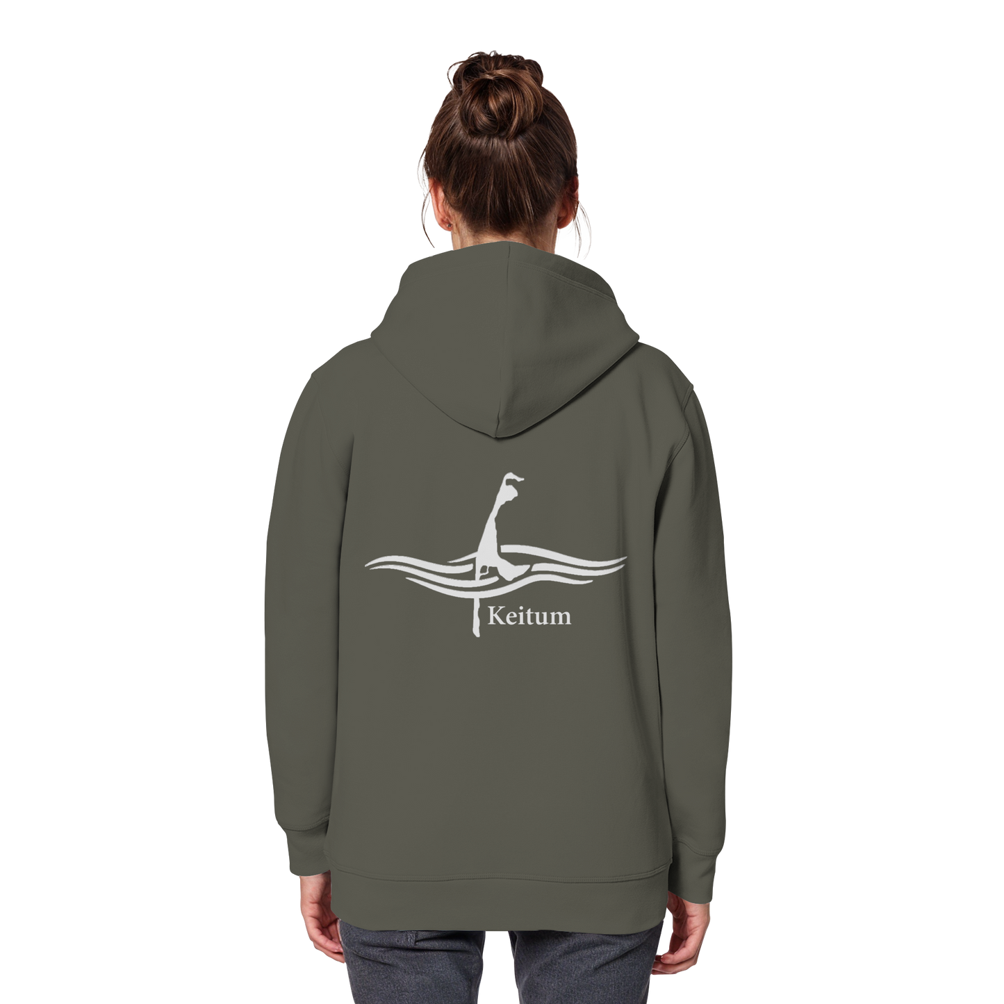 maritimes Sylt vom Meer umschlungen - Keitum Basic Hoodie (hell)