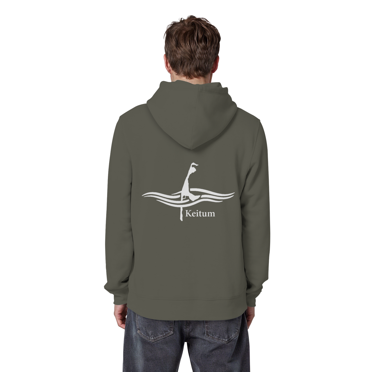 maritimes Sylt vom Meer umschlungen - Keitum Basic Hoodie (hell)