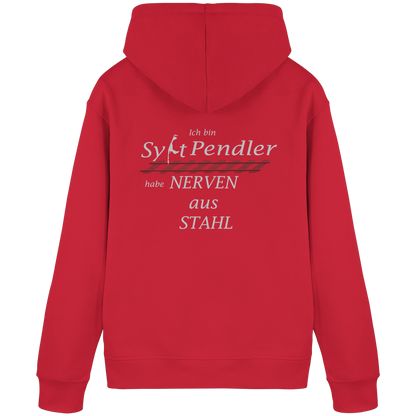 Der Sylt-Pendler ~ Basic Hoodie (Motiv hinten)