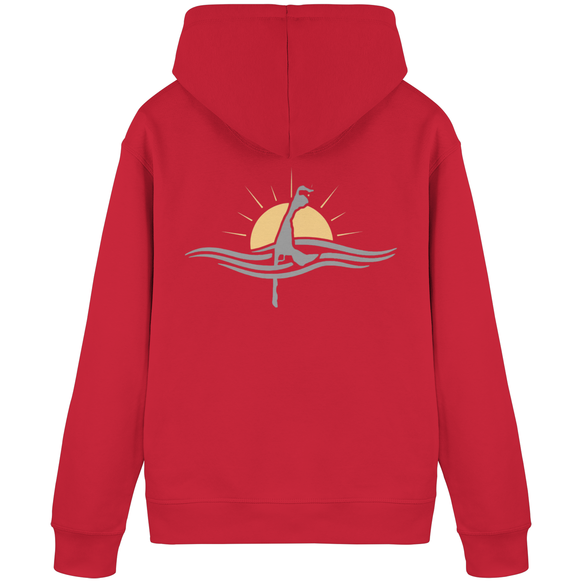maritime SyltWelle (Sonnenaufgang) mit Stick (front) & Logo (hinten)  - Basic Hoodie