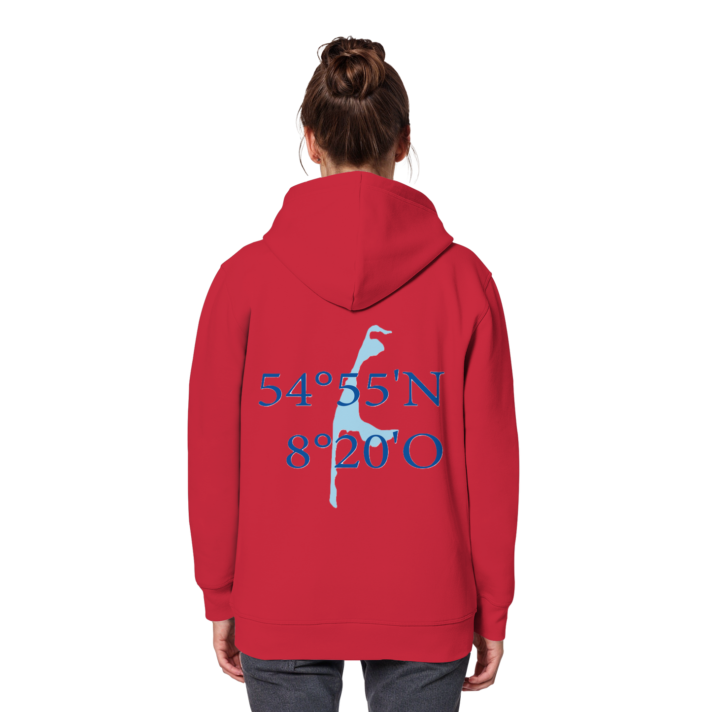 Deine Koordinaten_blau - Basic Hoodie