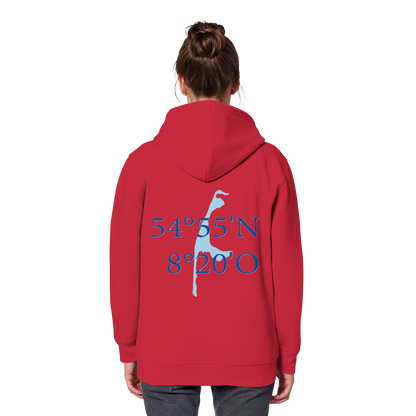 Deine Koordinaten_blau - Basic Hoodie