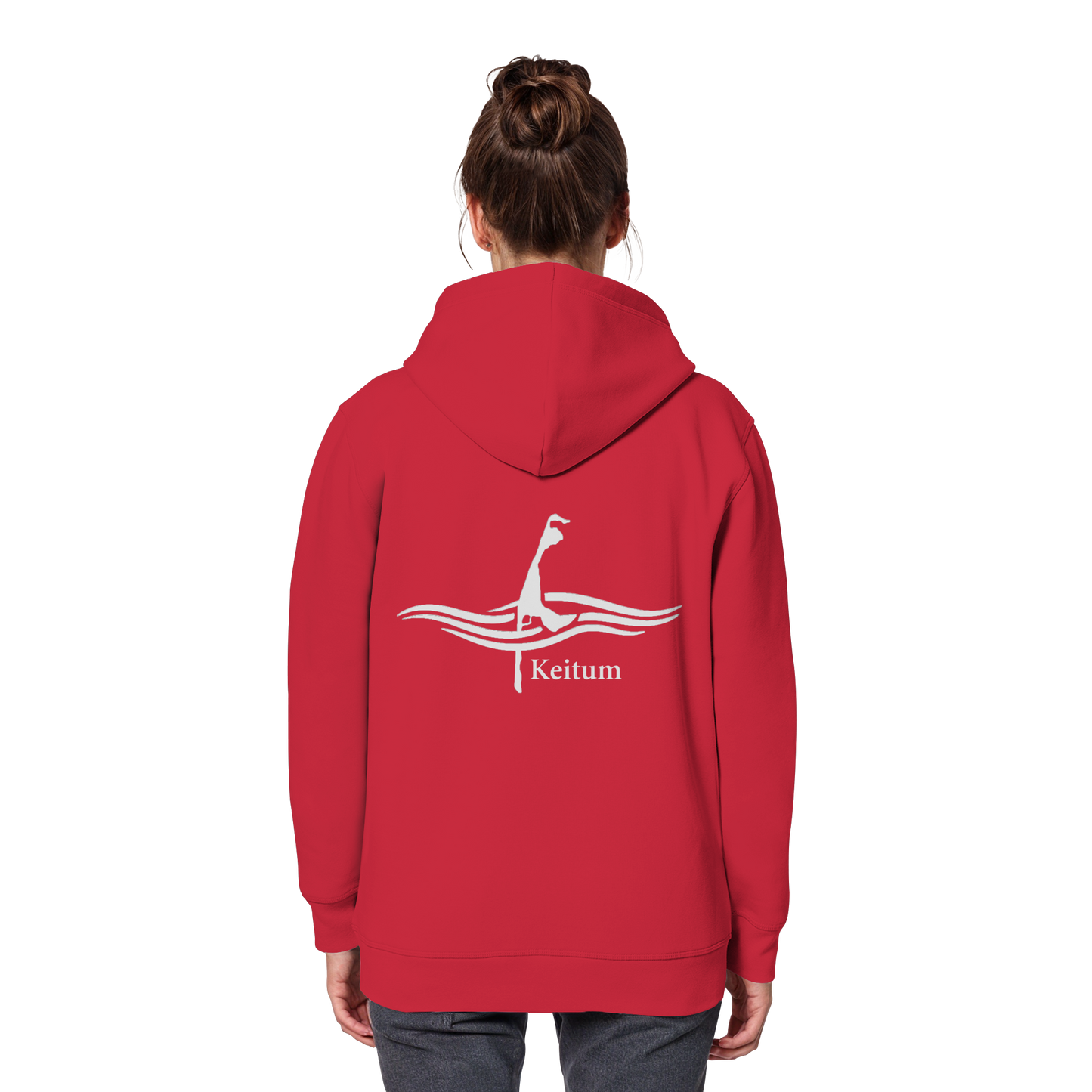 maritimes Sylt vom Meer umschlungen - Keitum Basic Hoodie (hell)