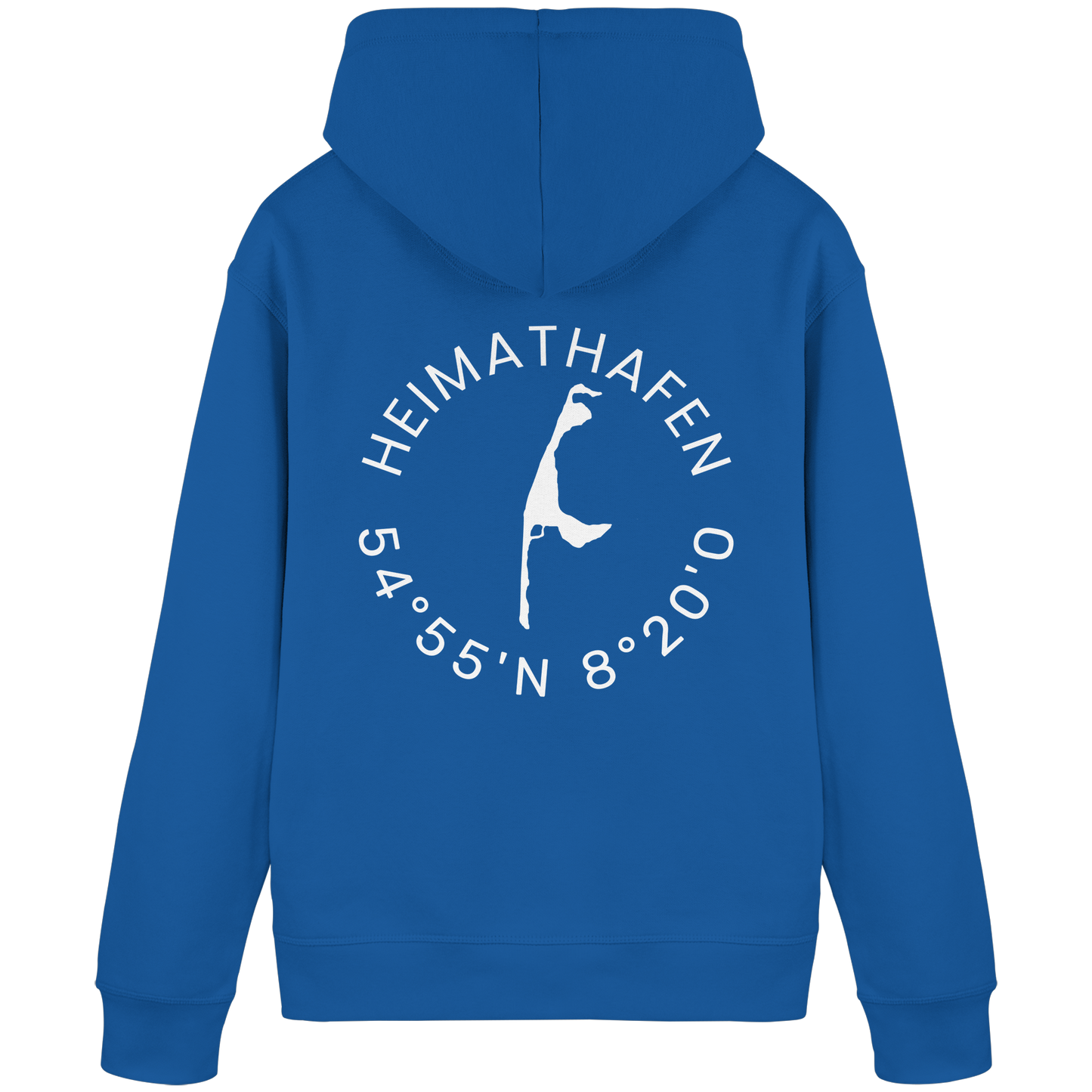 Heimathafen mit Koordinate - Basic Hoodie