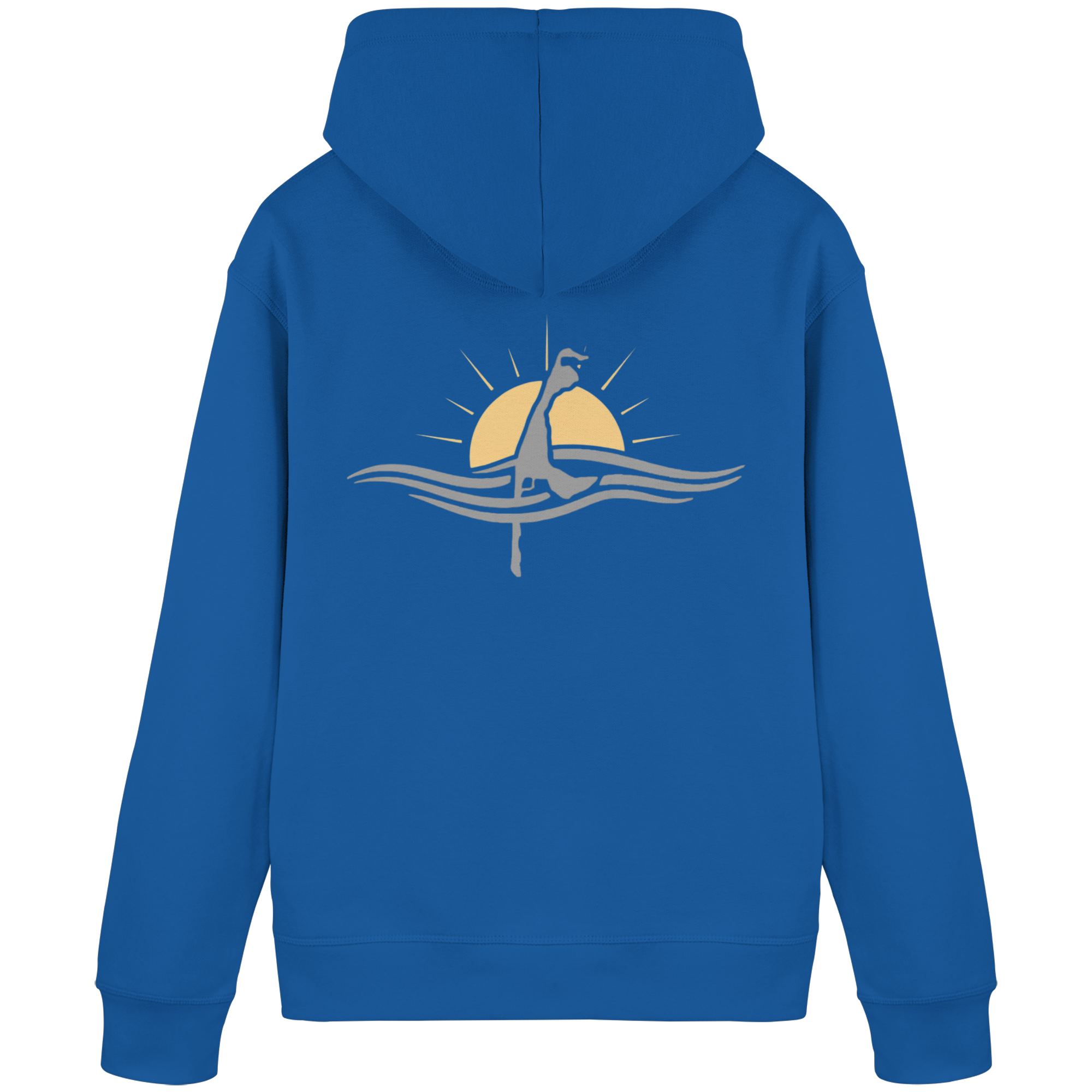 maritime SyltWelle (Sonnenaufgang) mit Stick (front) & Logo (hinten)  - Basic Hoodie