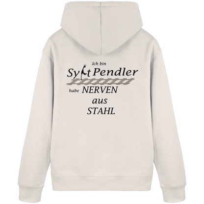 Der Sylt-Pendler ~ Basic Hoodie (Motiv hinten)