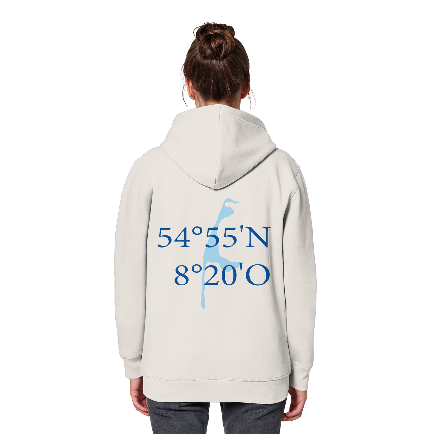 Deine Koordinaten_blau - Basic Hoodie